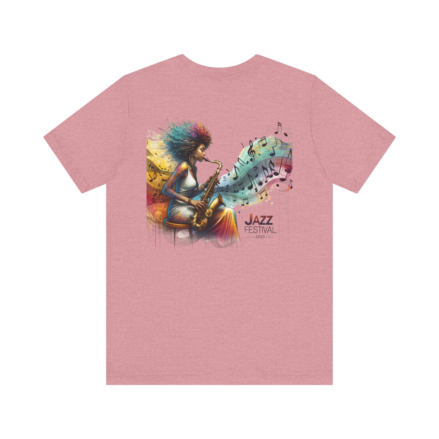 "Saxy Lady" Jazz Festival 2025 - Short Sleeve Tee - Both Sides Printed