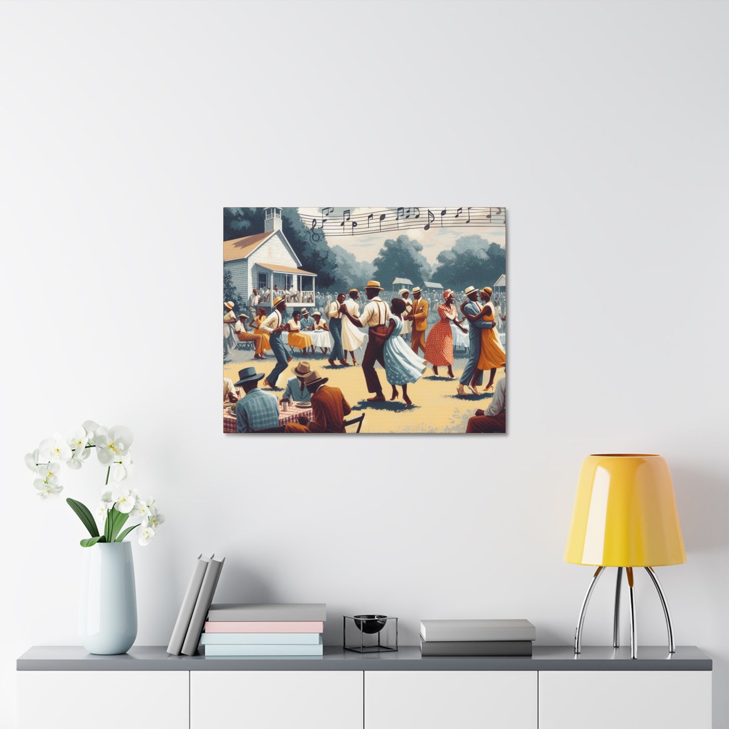 1, 2, Step - Wall Art on Stretched Canvas