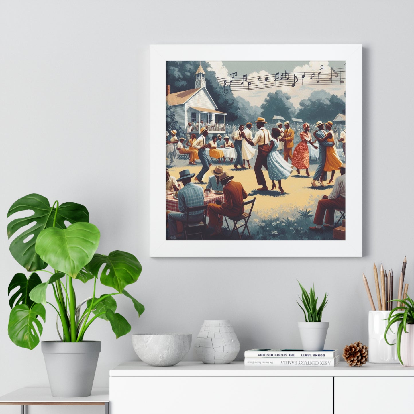 1, 2, Step - Unique Wall Art - Framed Vertical Poster