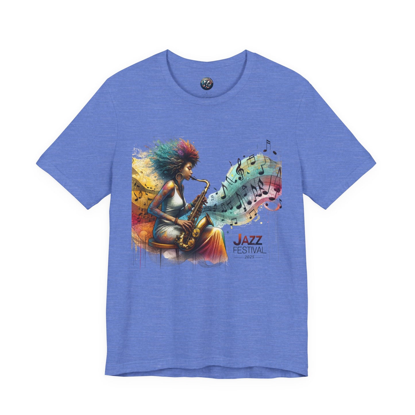 "Saxy Lady" Jazz Festival 2025 - Short Sleeve Tee - Both Sides Printed