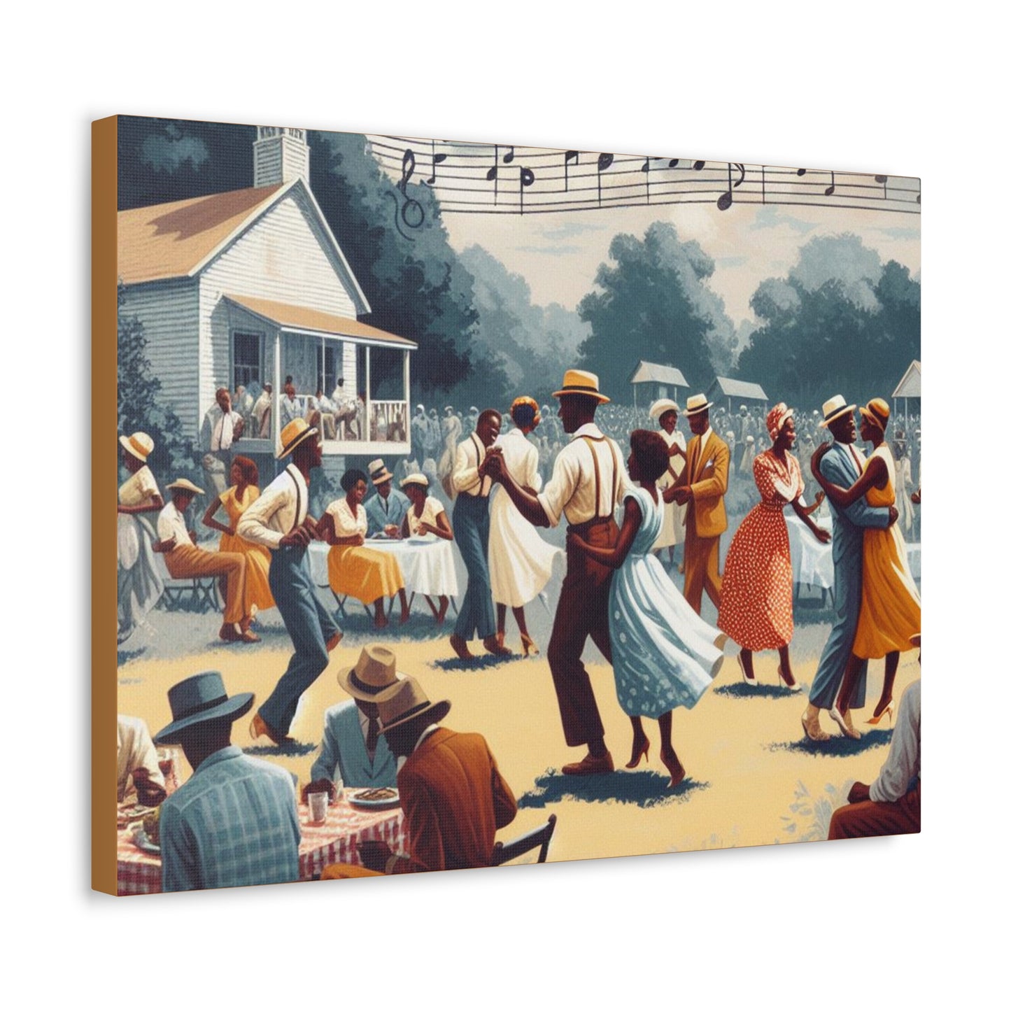 1, 2, Step - Wall Art on Stretched Canvas
