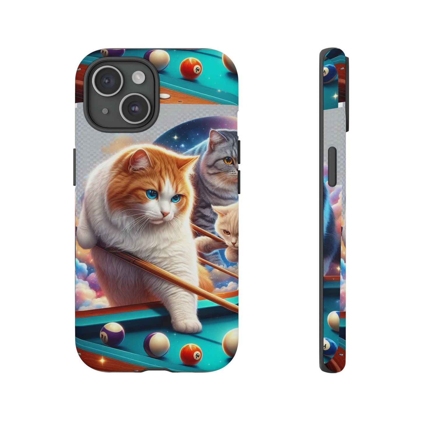 Kitty Billiards - iPhone Tough Phone Cases