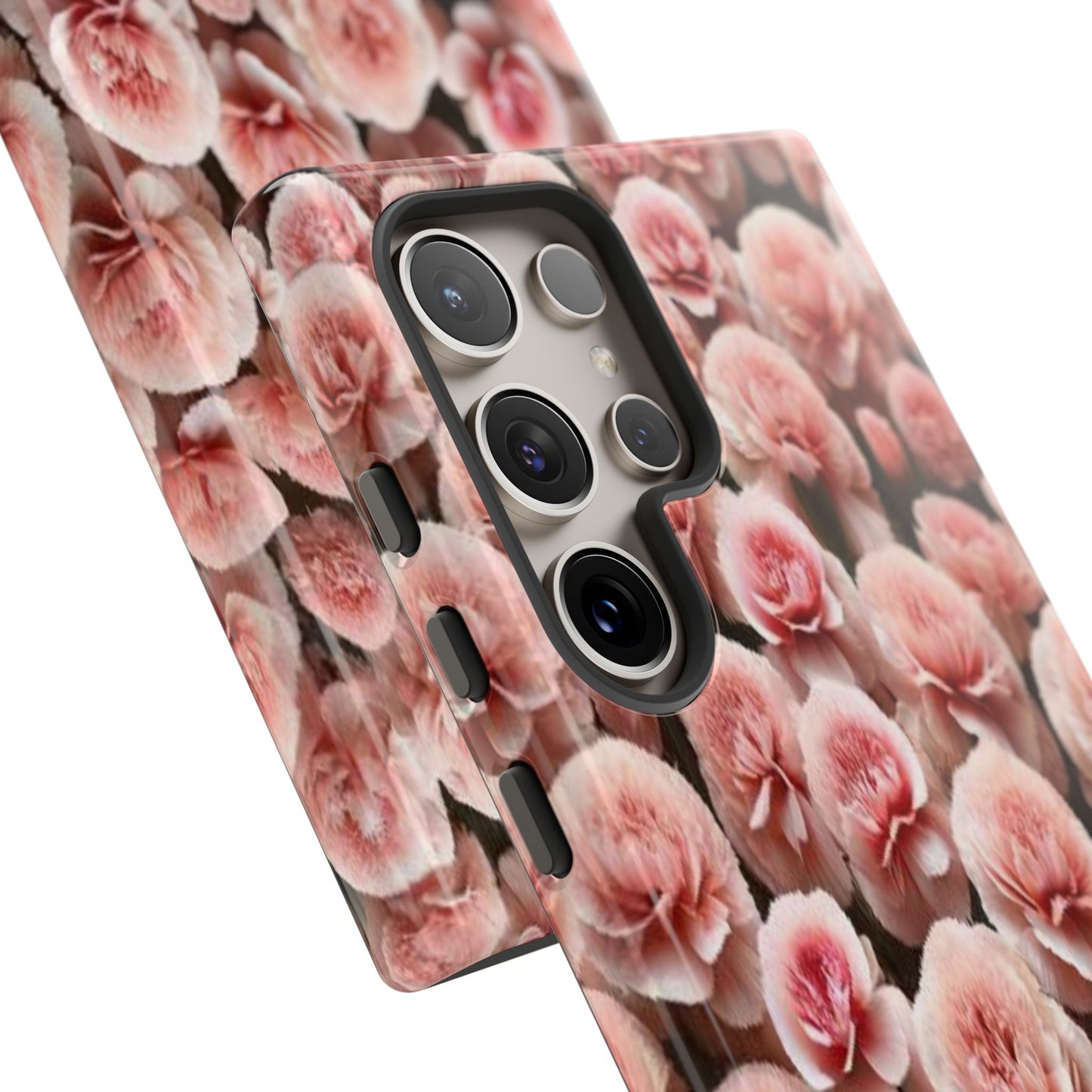 Pink Carnations - Durable Tough Phone Cases