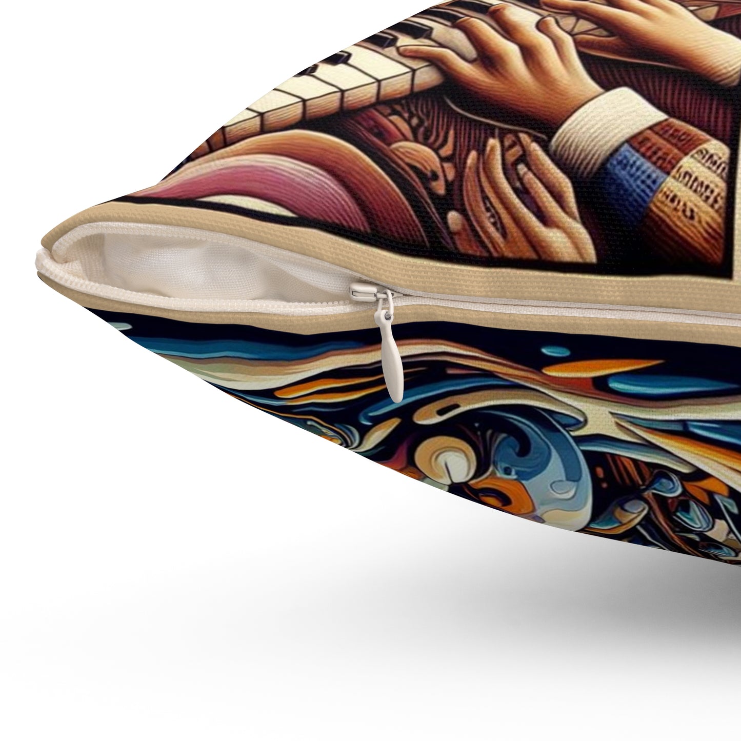 Jazz Is Life - 2 Sided Print - Spun Polyester Square Pillow