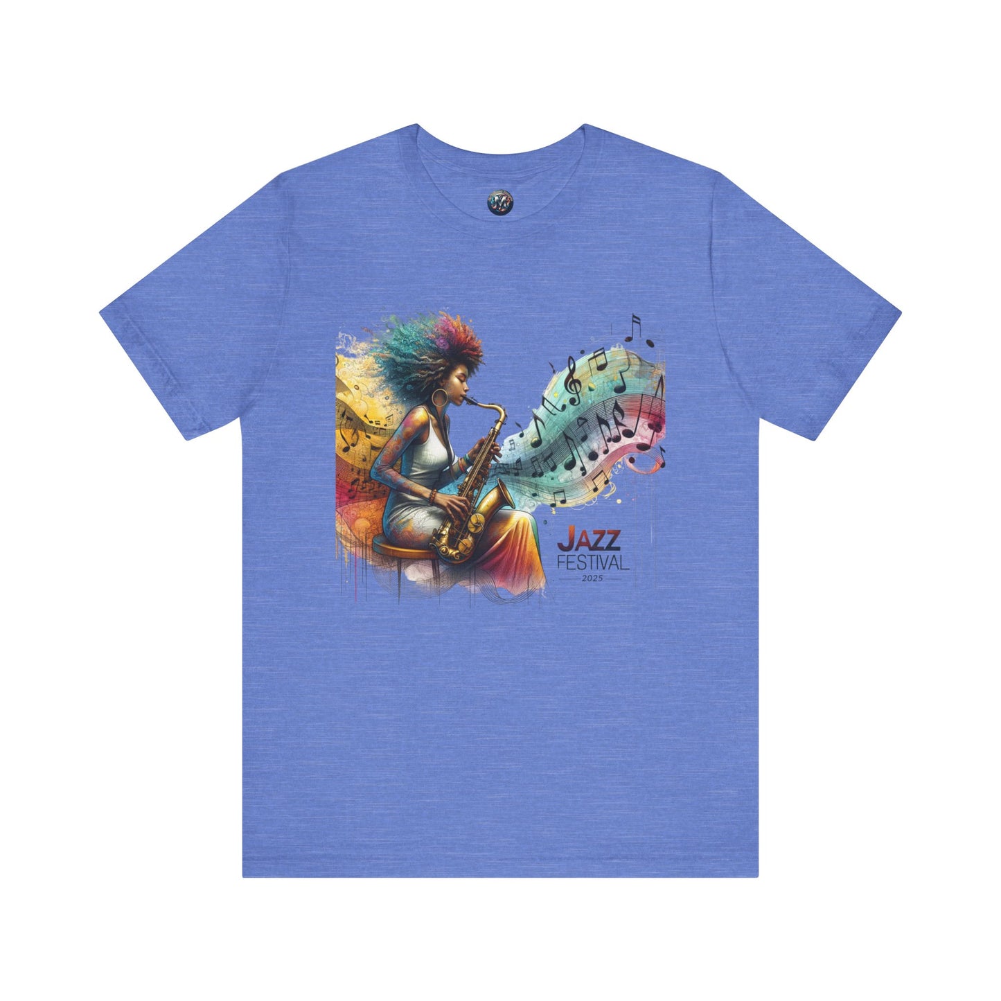 "Saxy Lady" Jazz Festival 2025 - Short Sleeve Tee - Both Sides Printed