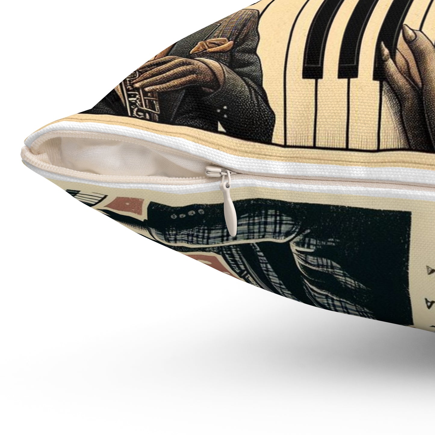 Jazz Is Life - 2 Sided Print - Reversible - Album Center Pillow