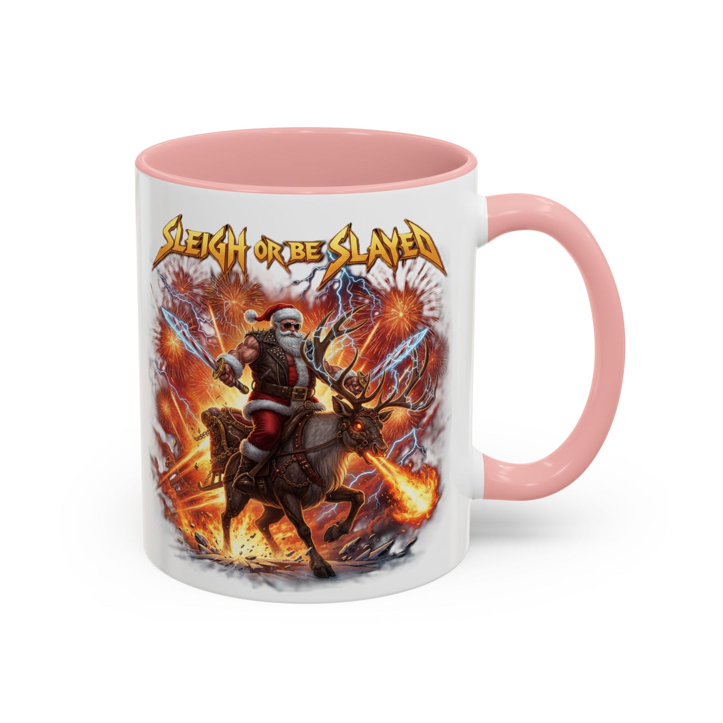 "Sleigh or Be Slayed" Mug | Ceramic Coffee Cup | Holiday Mug