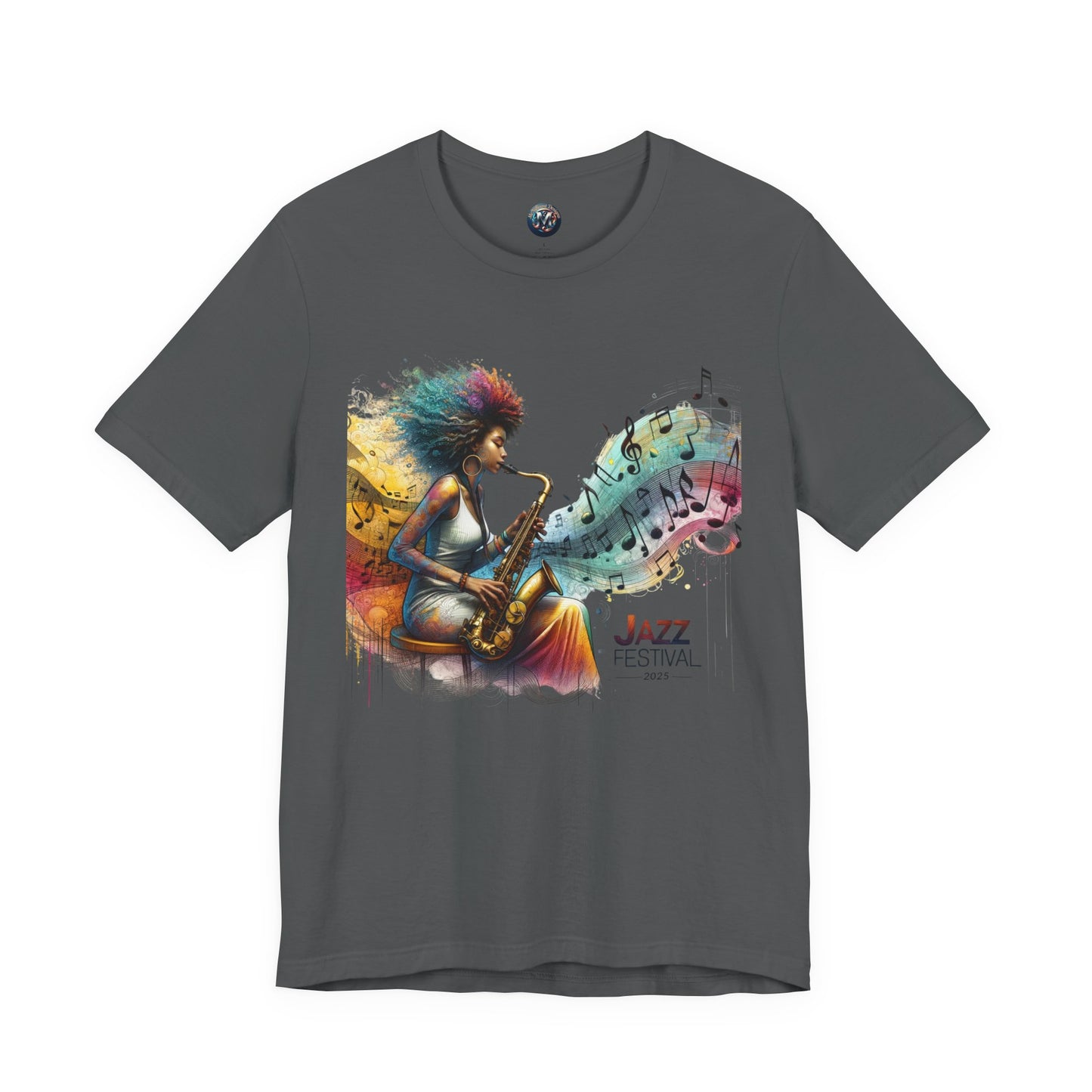 "Saxy Lady" Jazz Festival 2025 - Short Sleeve Tee - Both Sides Printed
