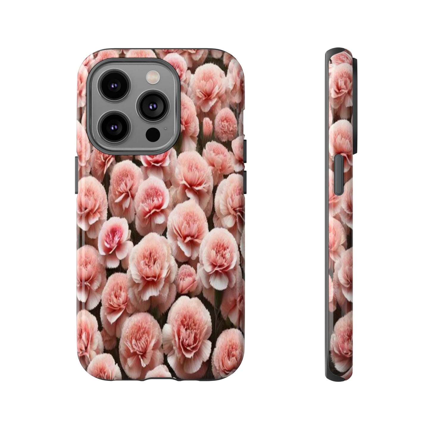 Pink Carnations - Durable Tough Phone Cases