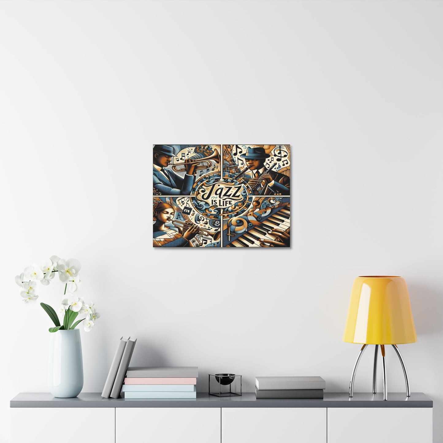 Jazz Is Life - Original Inspiration - on Stretched Canvas