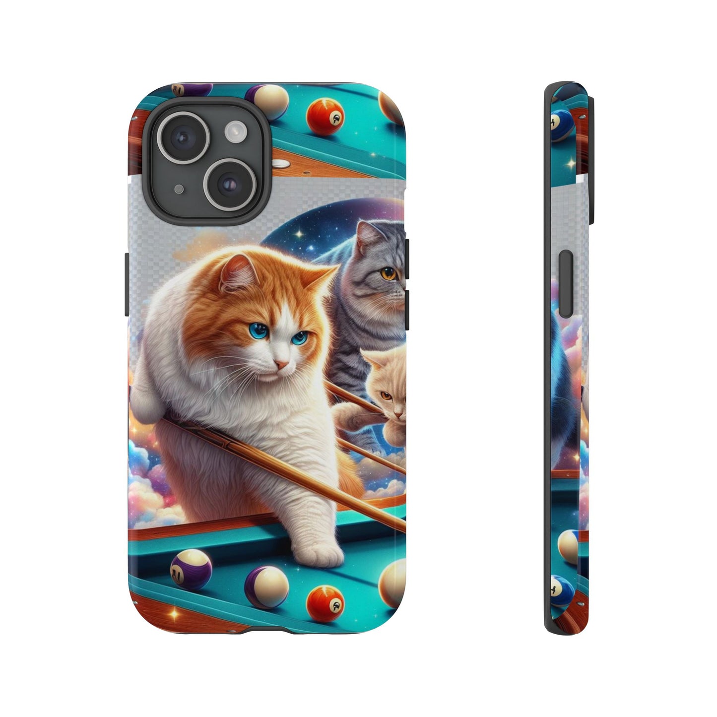 Kitty Billiards - iPhone Tough Phone Cases
