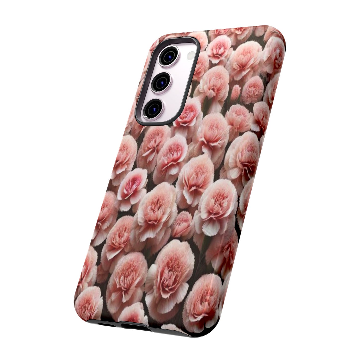 Pink Carnations - Durable Tough Phone Cases