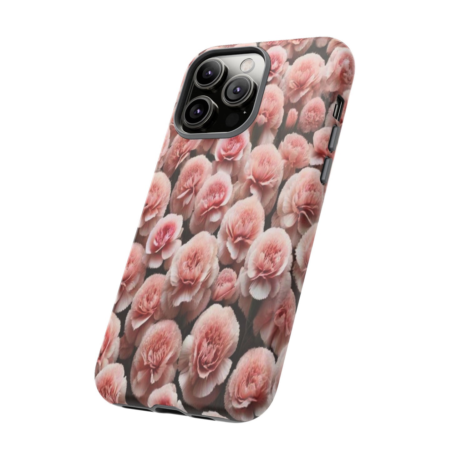 Pink Carnations - Durable Tough Phone Cases