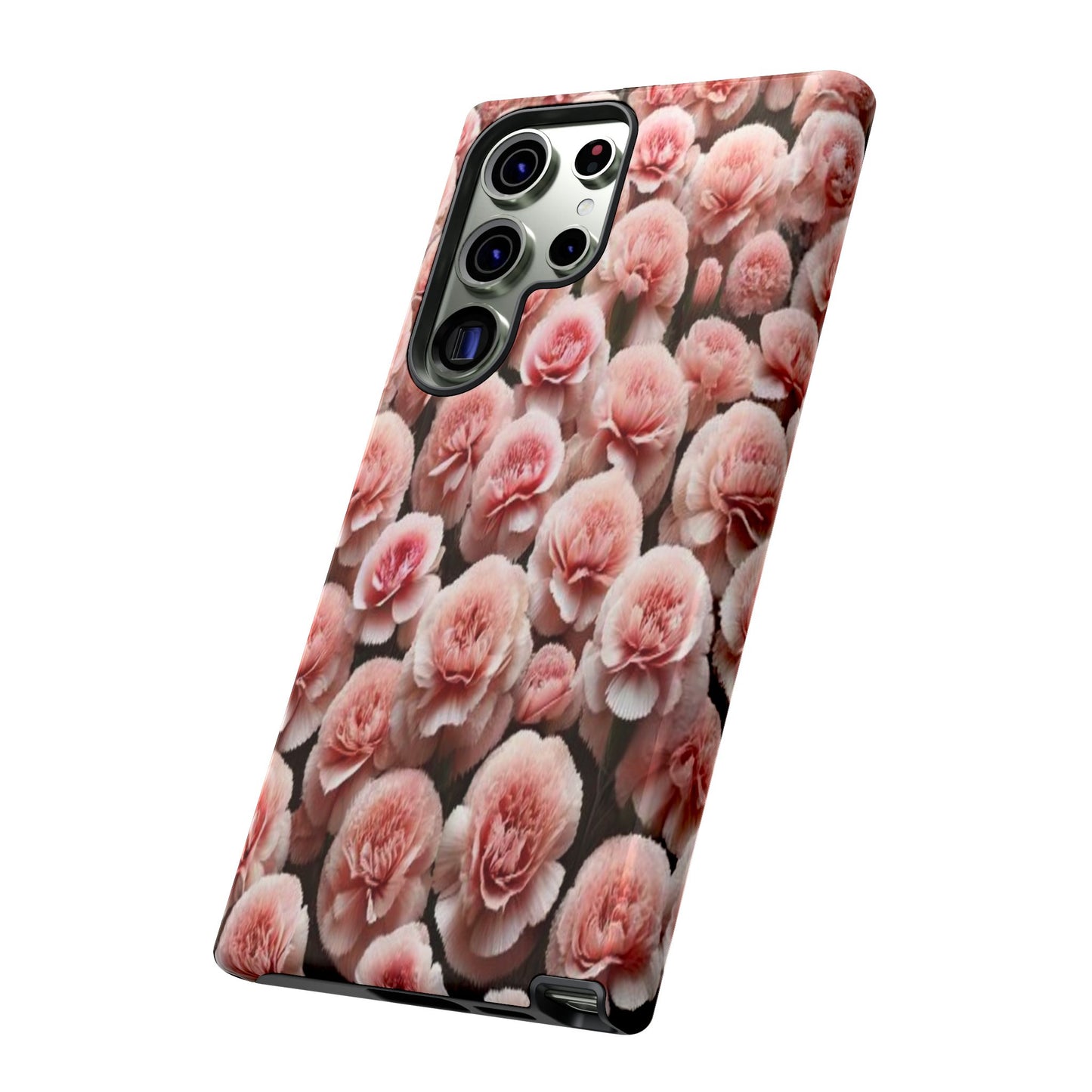Pink Carnations - Durable Tough Phone Cases