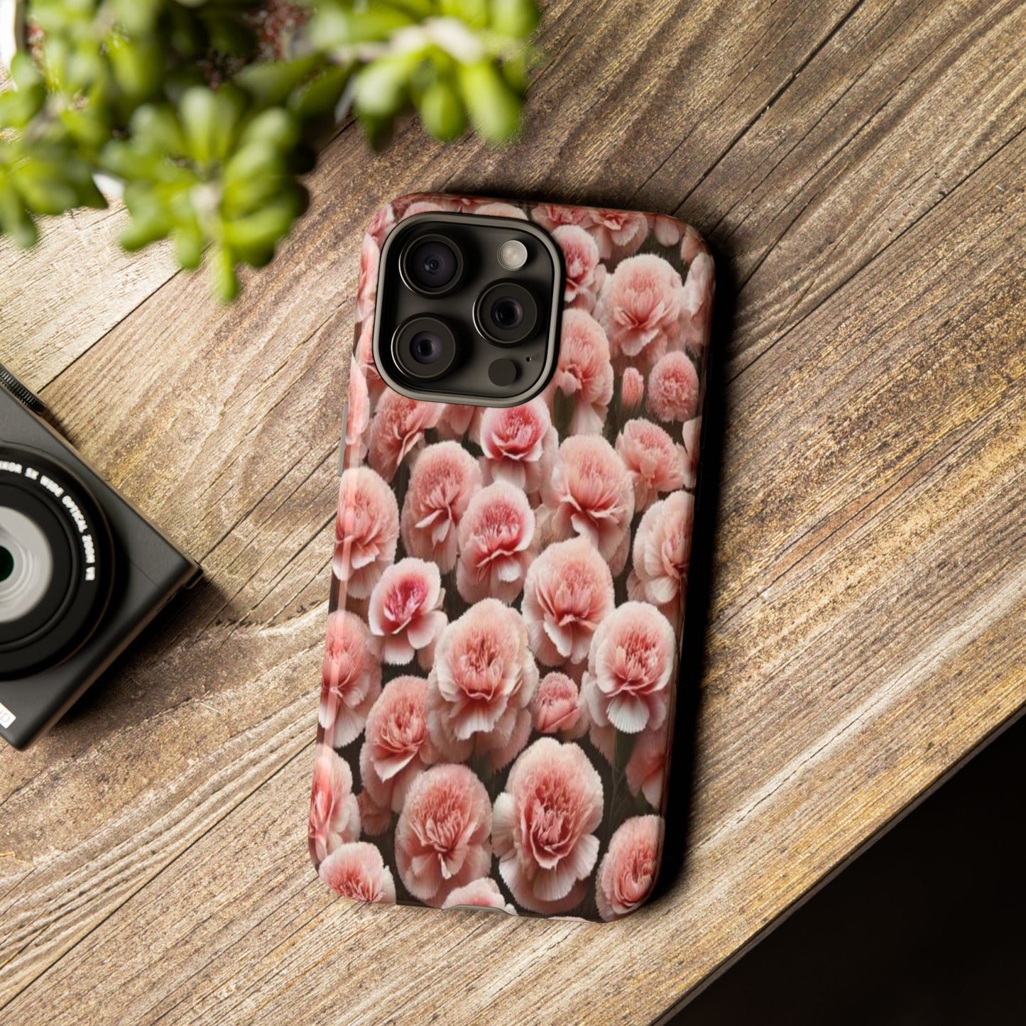 Pink Carnations - Durable Tough Phone Cases