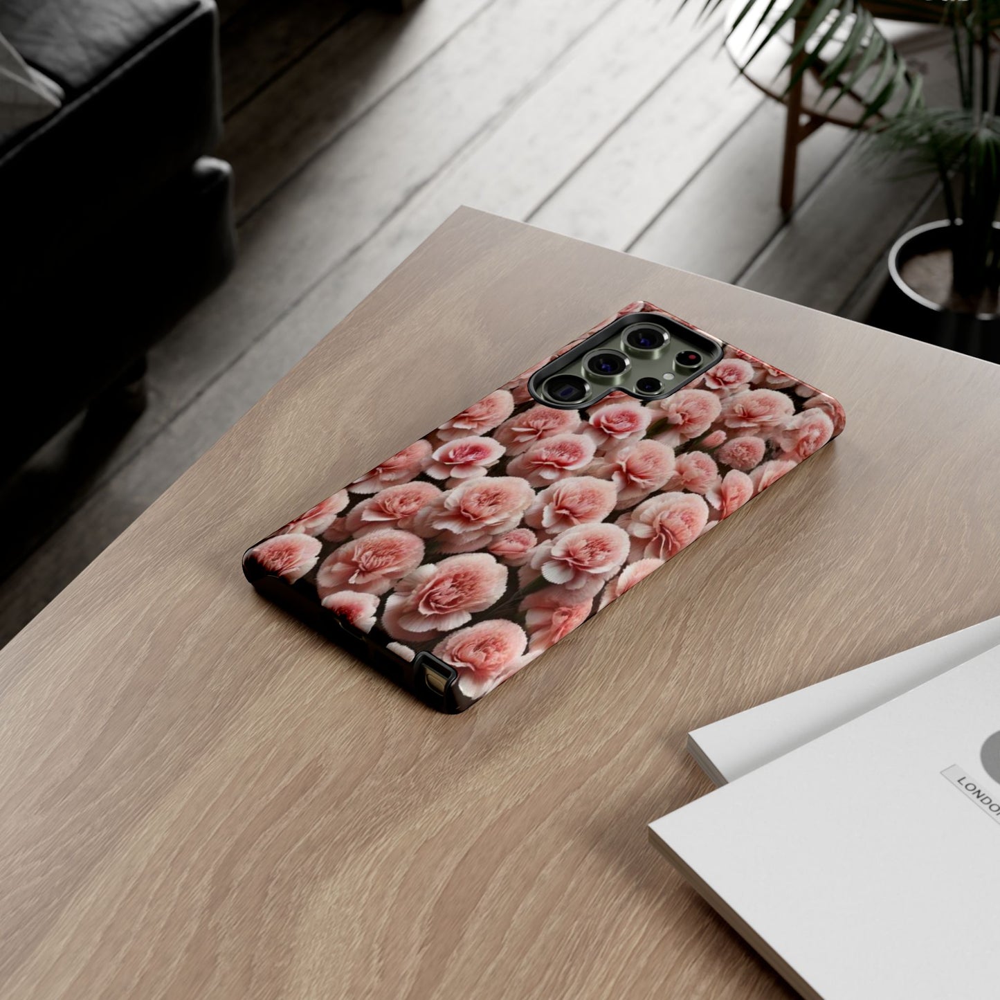 Pink Carnations - Durable Tough Phone Cases