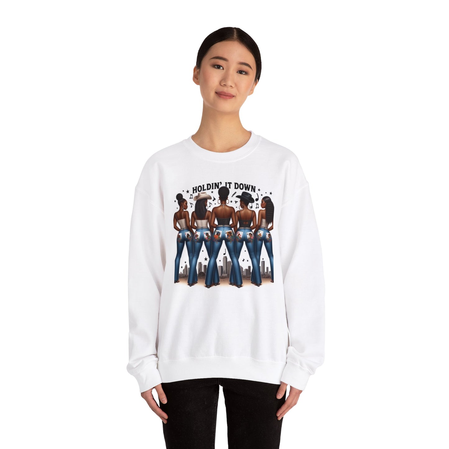 Holdin' It Down Unisex Heavy Blend™ Crewneck Sweatshirt