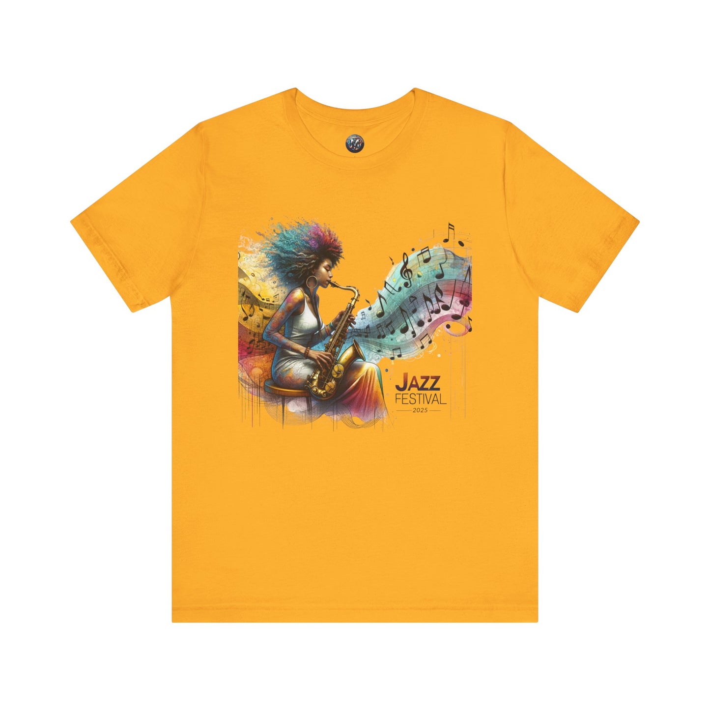 "Saxy Lady" Jazz Festival 2025 - Short Sleeve Tee - Both Sides Printed