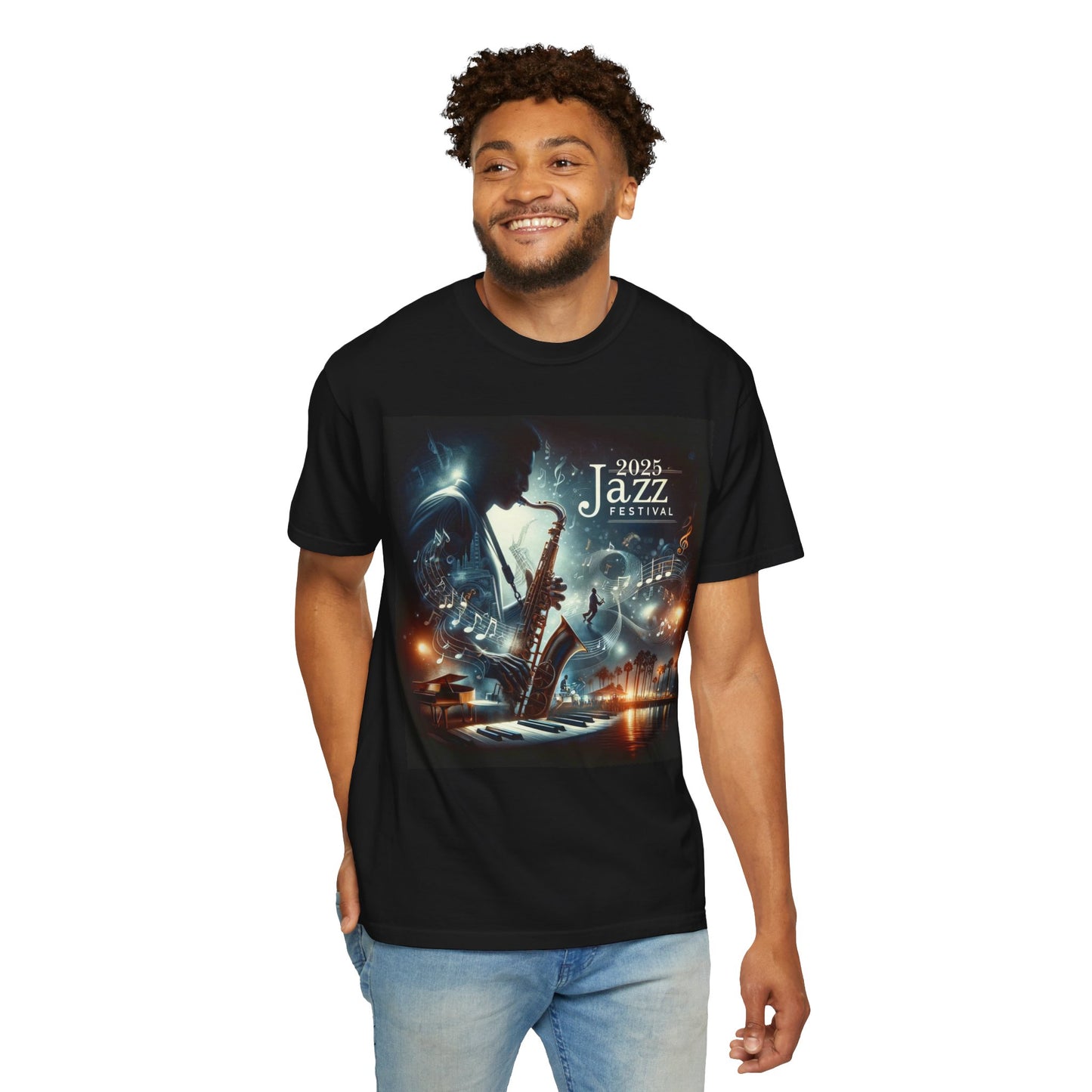 2025 Jazz Festival Unisex Garment-Dyed T-Shirt - Celebrate Music and Culture