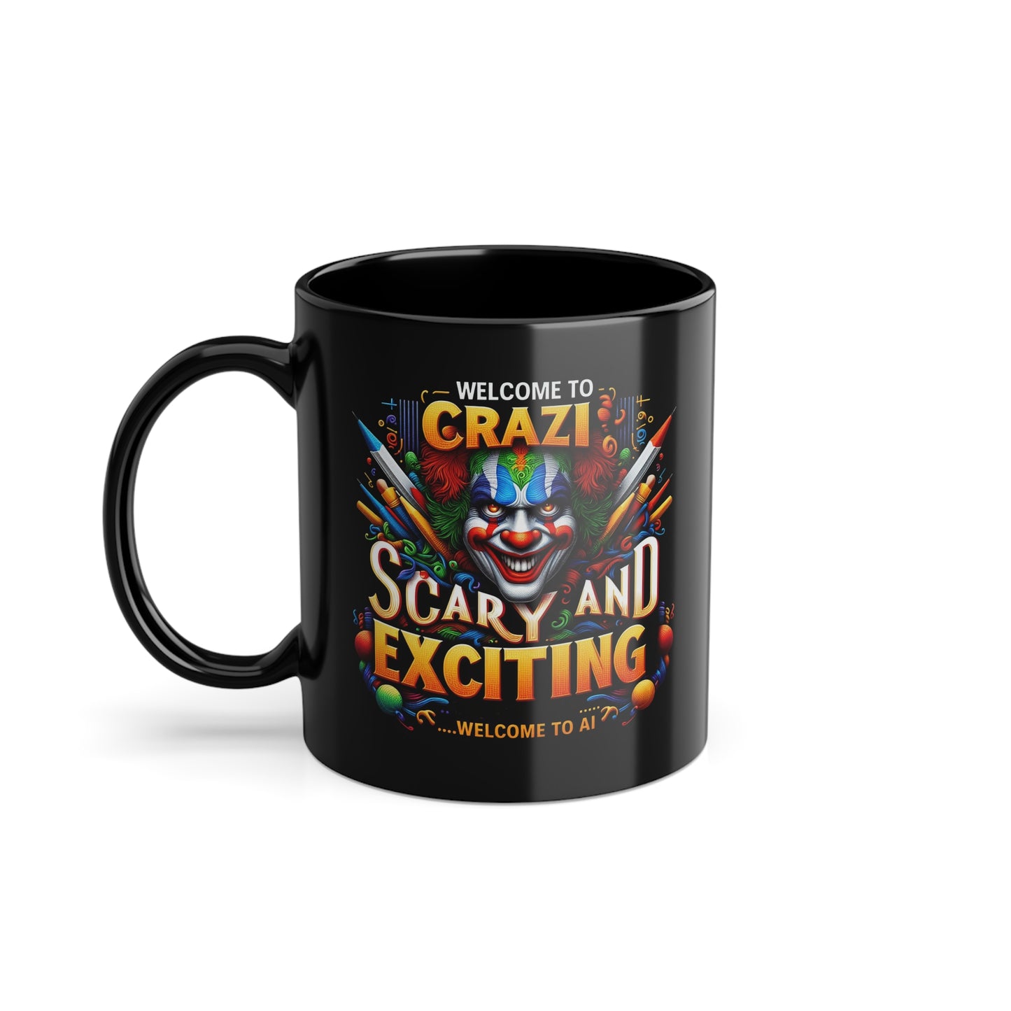 Welcome To AI - 11oz Black Coffee Cup,