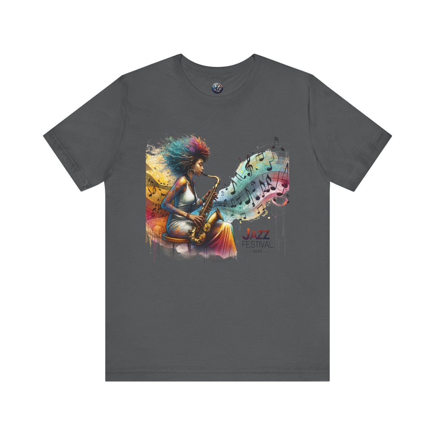"Saxy Lady" Jazz Festival 2025 - Short Sleeve Tee - Both Sides Printed