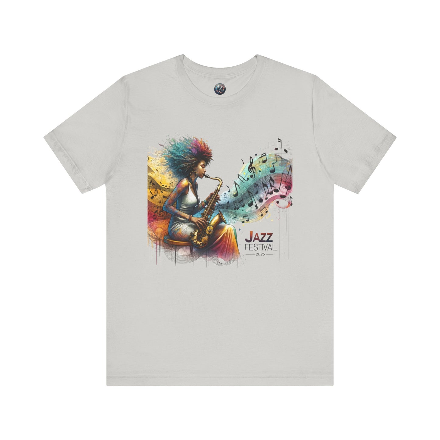 "Saxy Lady" Jazz Festival 2025 - Short Sleeve Tee - Both Sides Printed