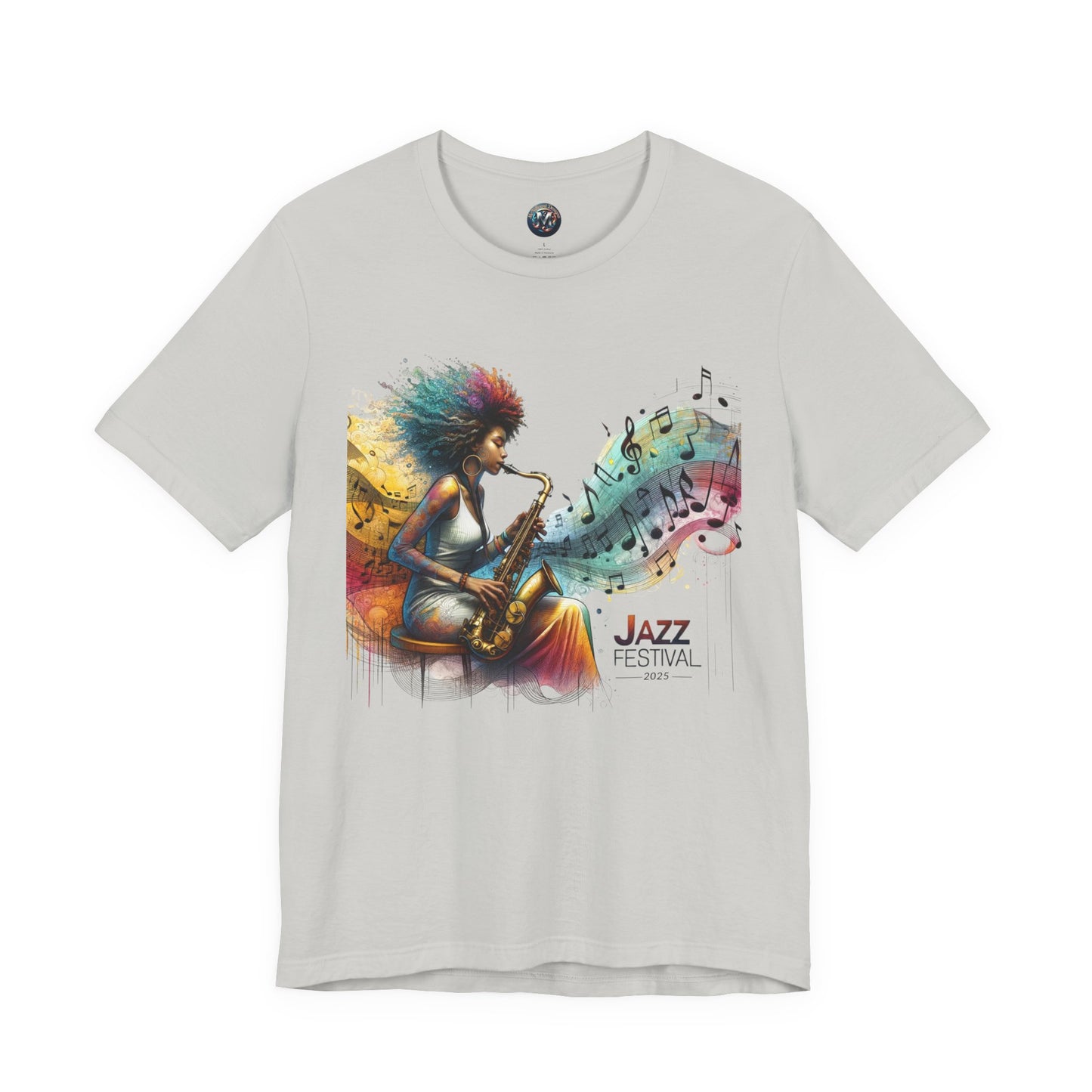 "Saxy Lady" Jazz Festival 2025 - Short Sleeve Tee - Both Sides Printed