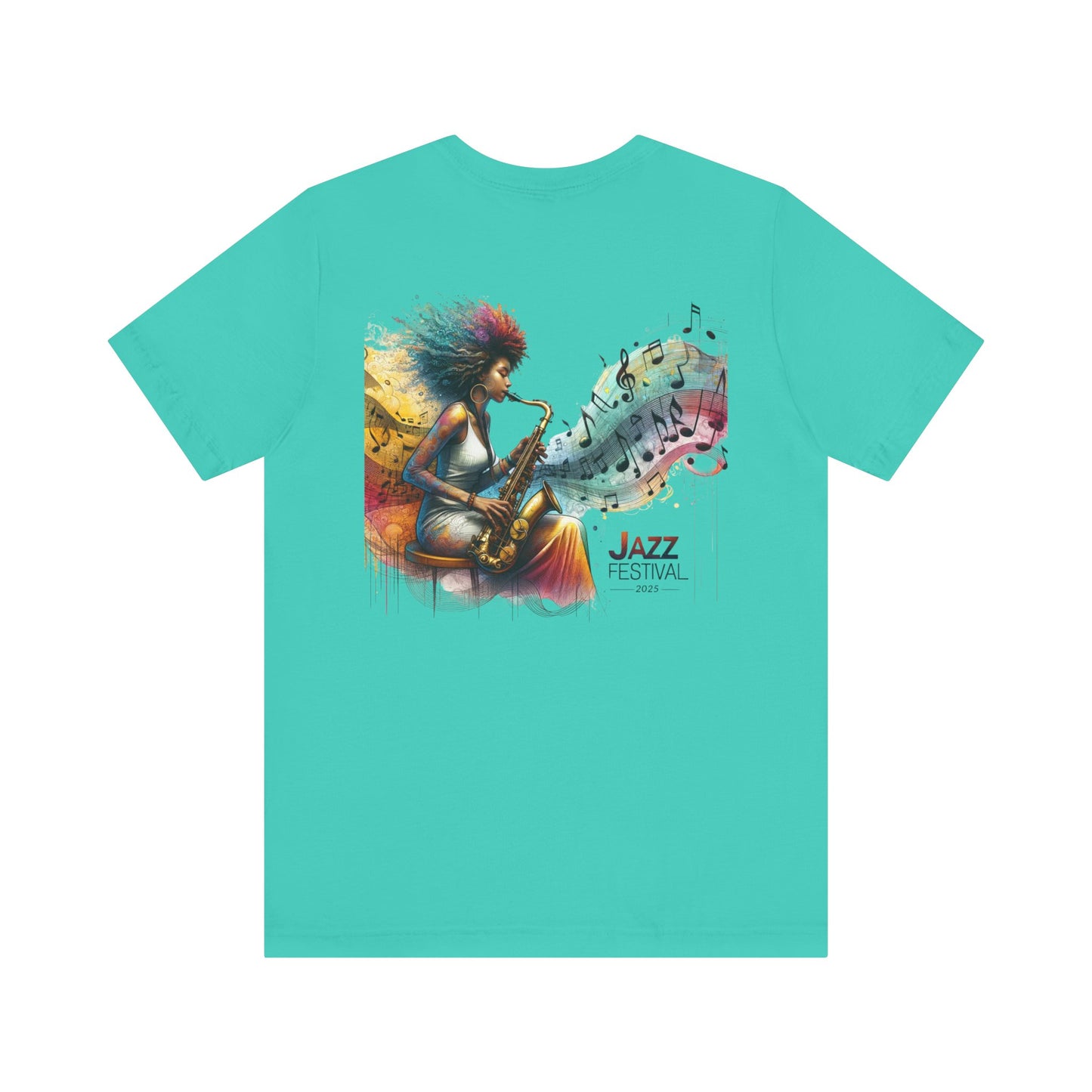 "Saxy Lady" Jazz Festival 2025 - Short Sleeve Tee - Both Sides Printed
