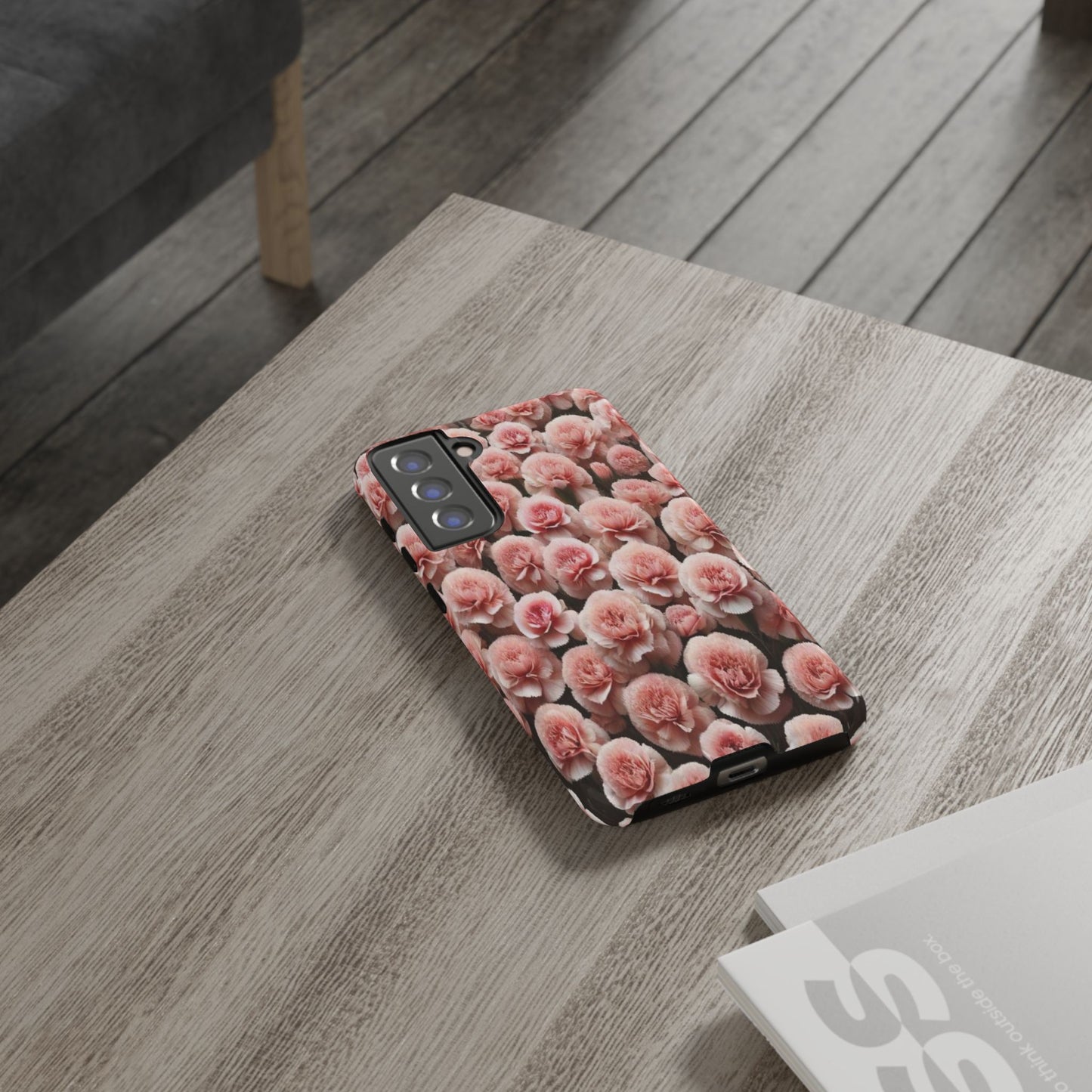 Pink Carnations - Durable Tough Phone Cases
