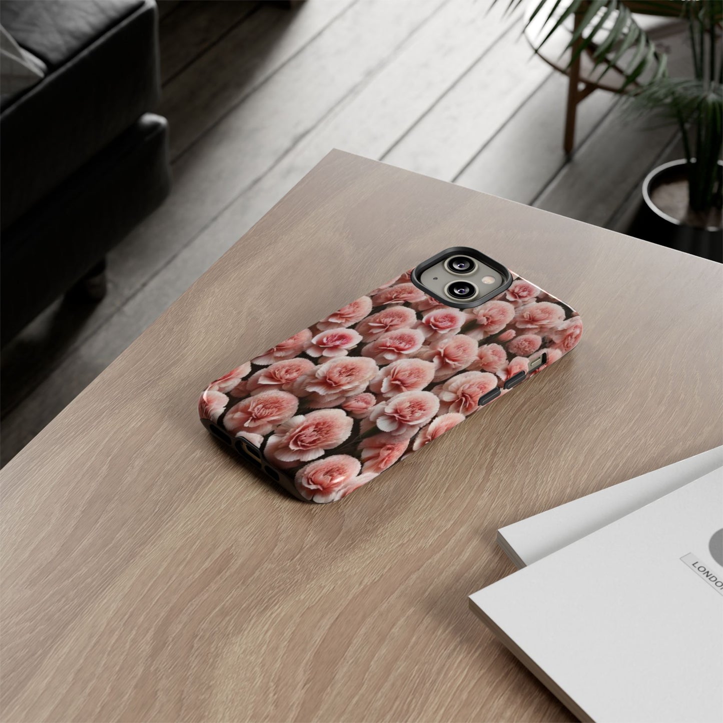 Pink Carnations - Durable Tough Phone Cases