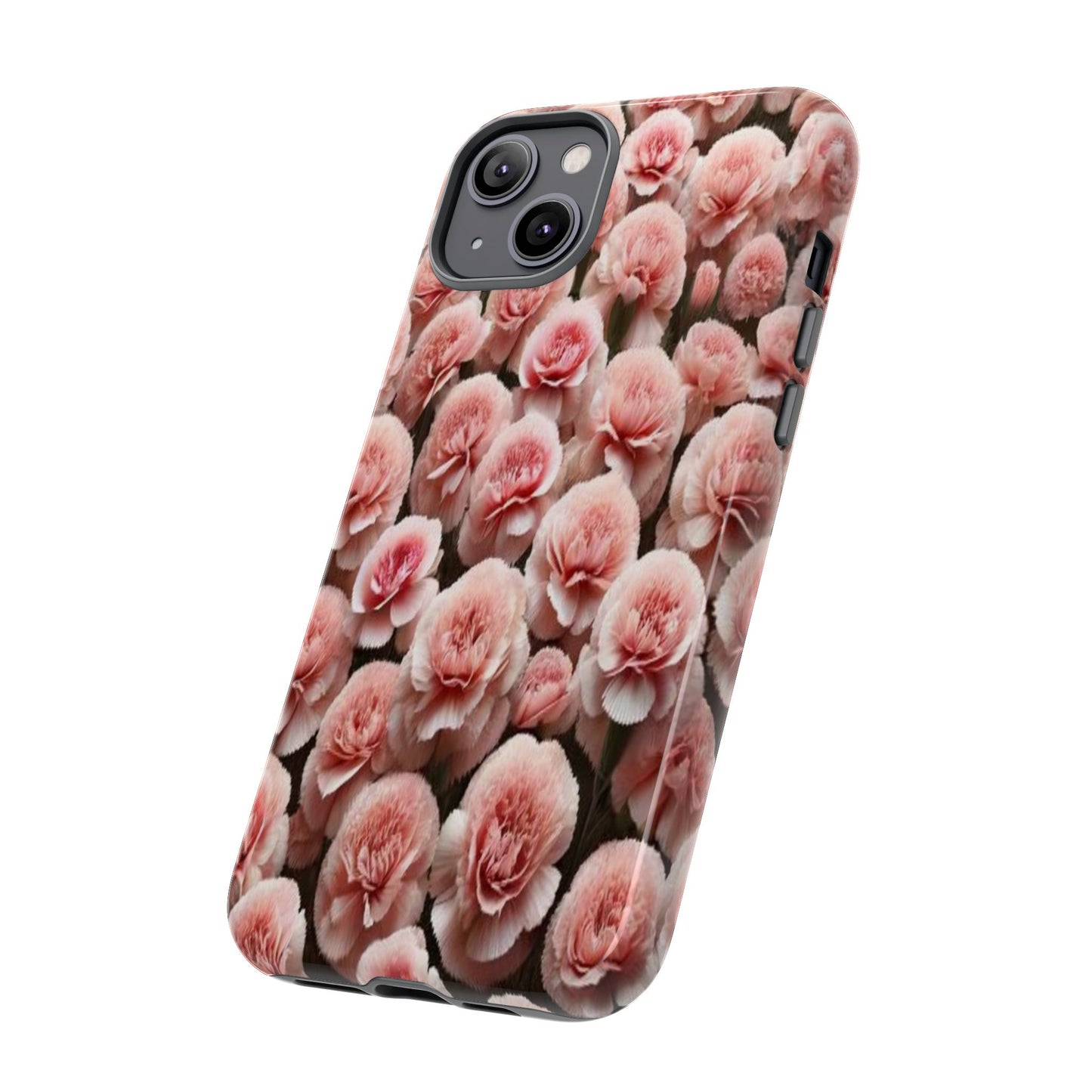 Pink Carnations - Durable Tough Phone Cases