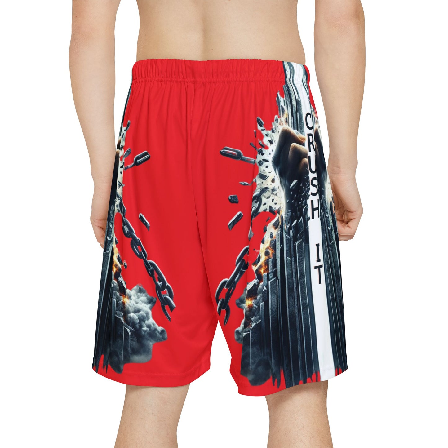 CRUSH IT! - Men’s Sports Shorts - Red