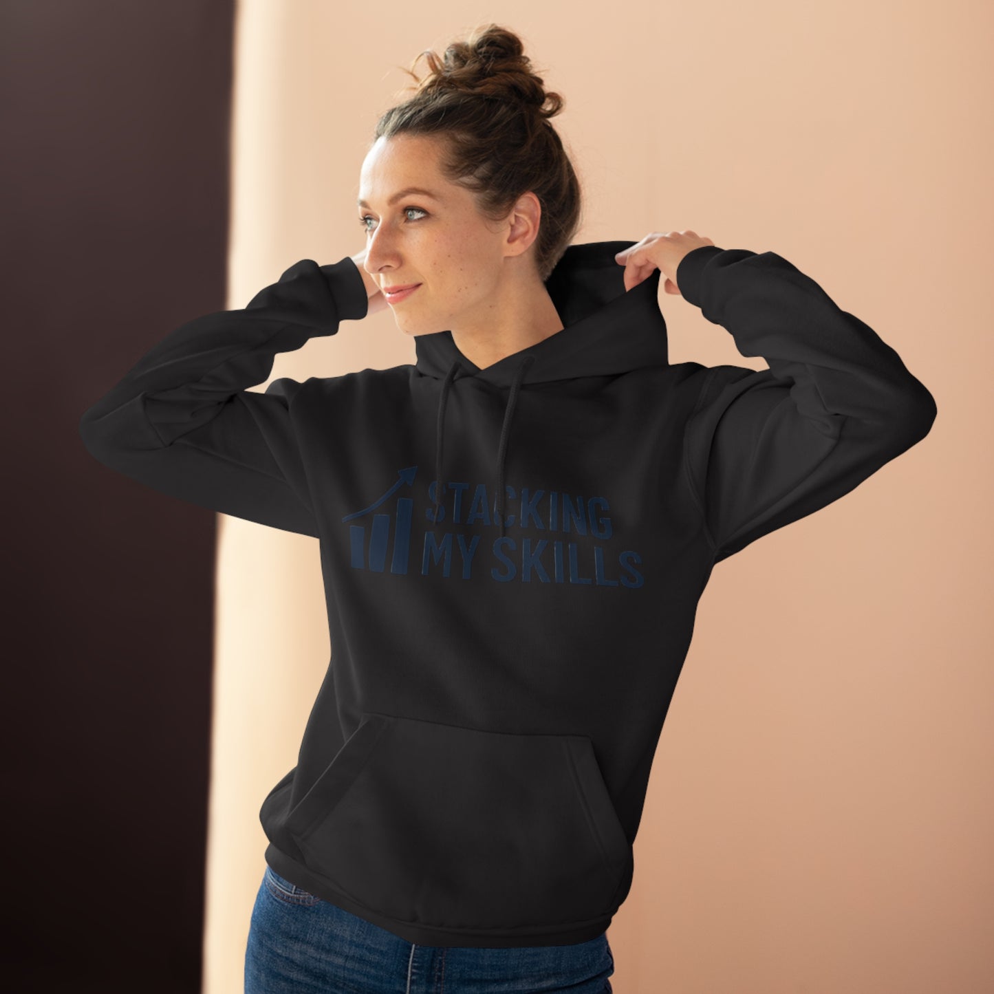 "Stacking My Skills" and "Crush It" Pullover Hoodie