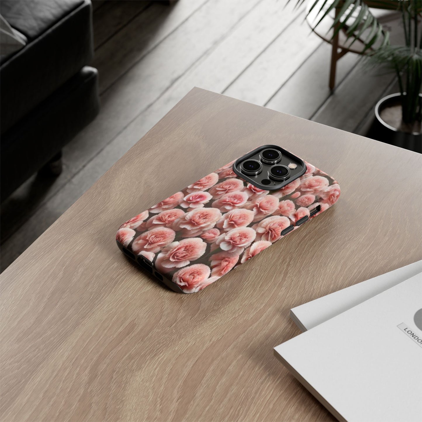 Pink Carnations - Durable Tough Phone Cases
