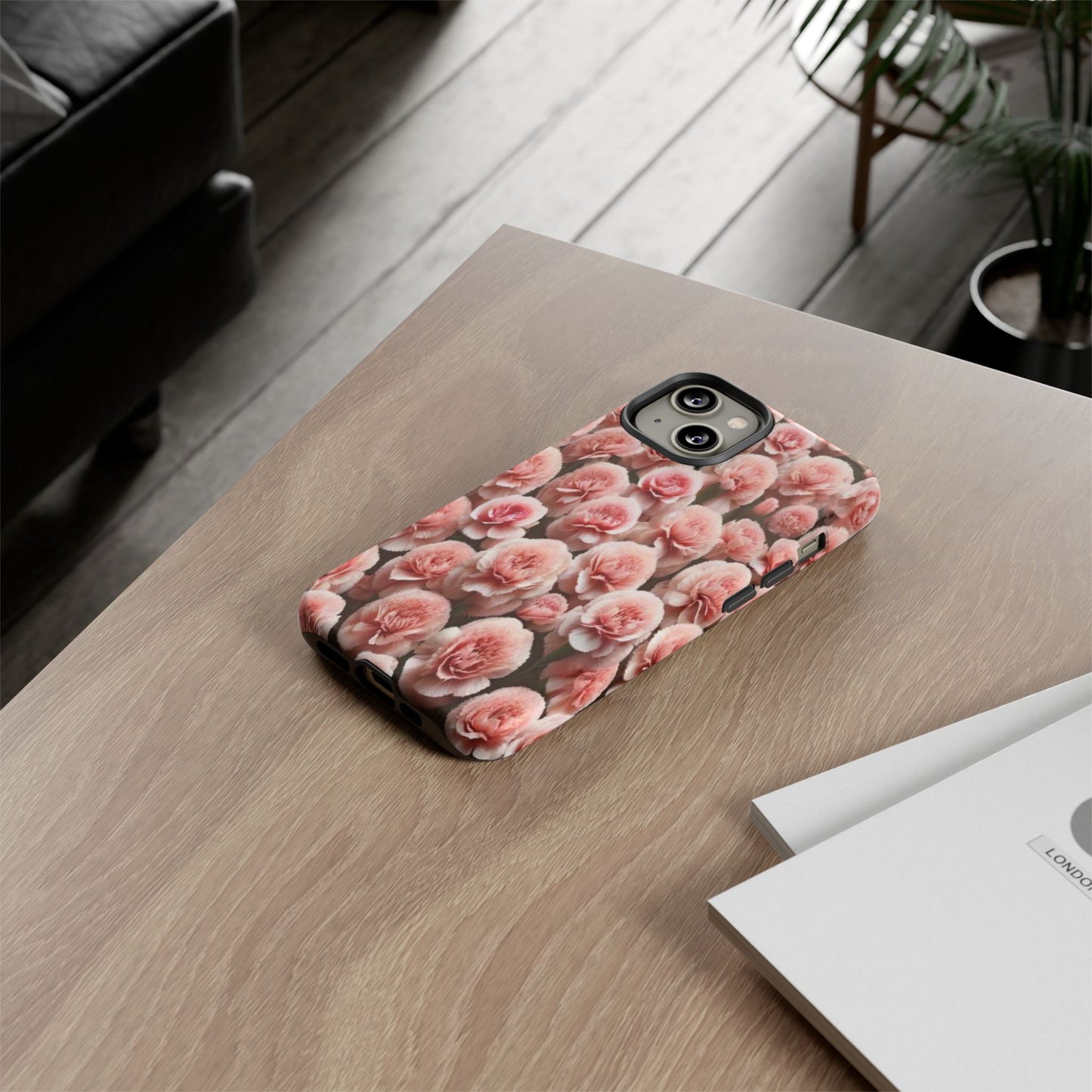 Pink Carnations - Durable Tough Phone Cases
