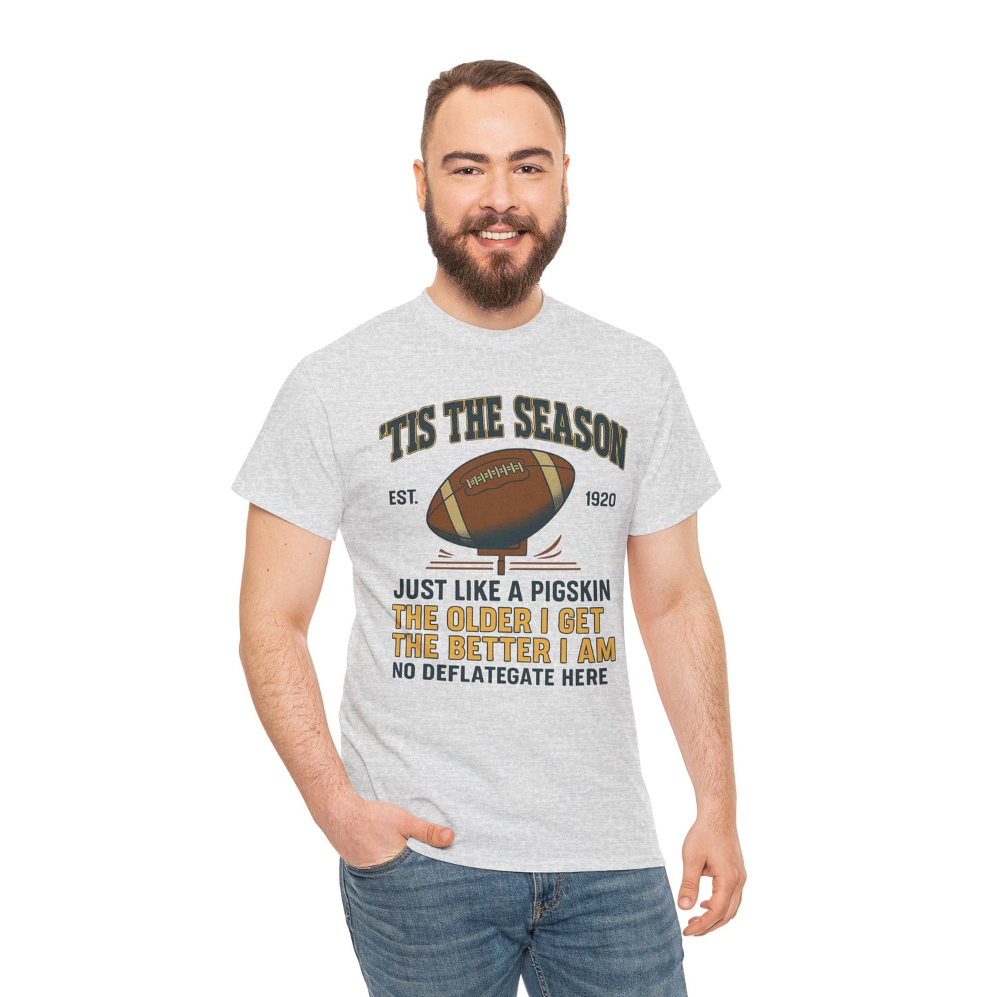 Football Season For The Ol' Man, Funny T-Shirt, Game Day Apparel, Gift for Football Fans, Sports Humor Shirt