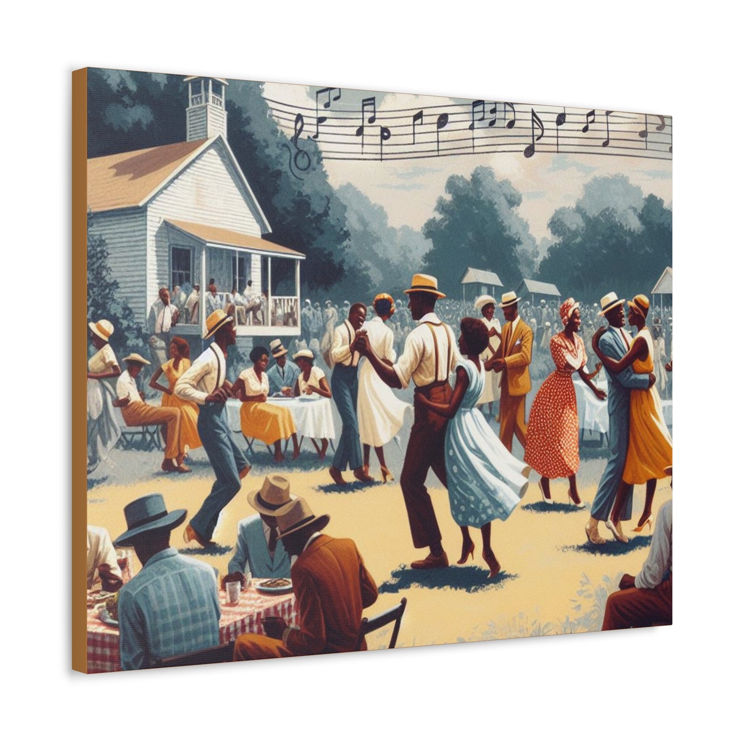 1, 2, Step - Wall Art on Stretched Canvas