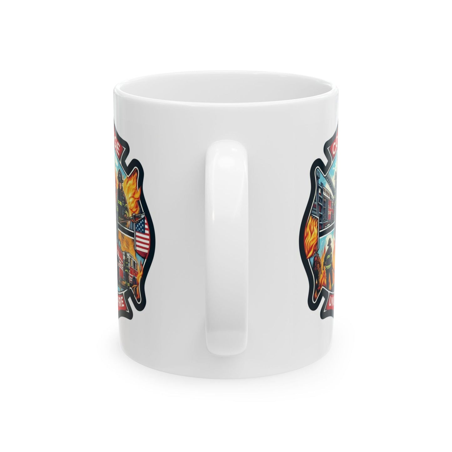 Courage Under Fire 11oz Ceramic Mug - Customizable