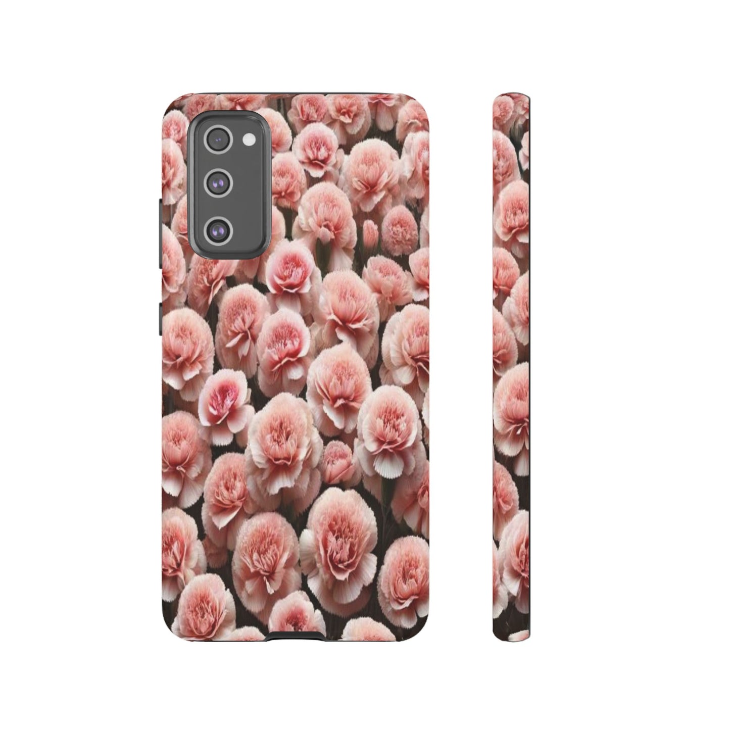 Pink Carnations - Durable Tough Phone Cases
