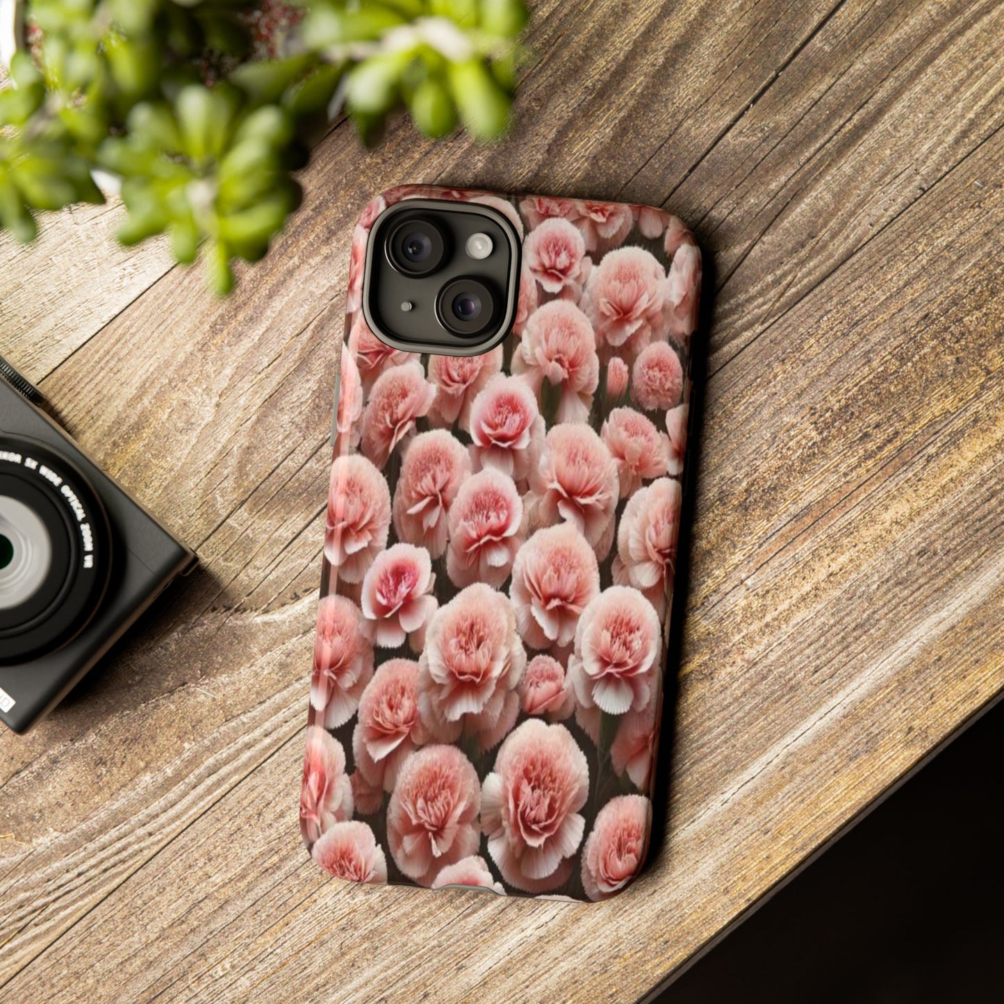 Pink Carnations - Durable Tough Phone Cases