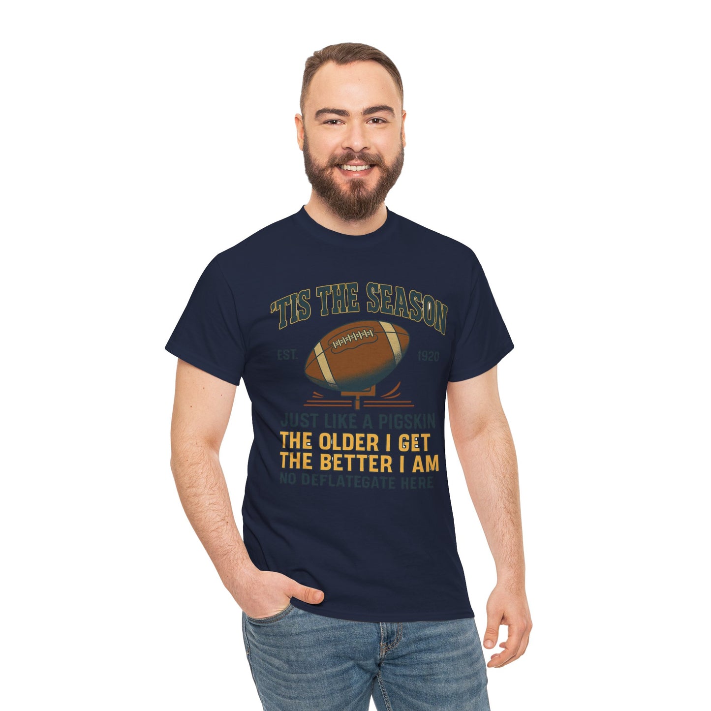 Football Season For The Ol' Man, Funny T-Shirt, Game Day Apparel, Gift for Football Fans, Sports Humor Shirt