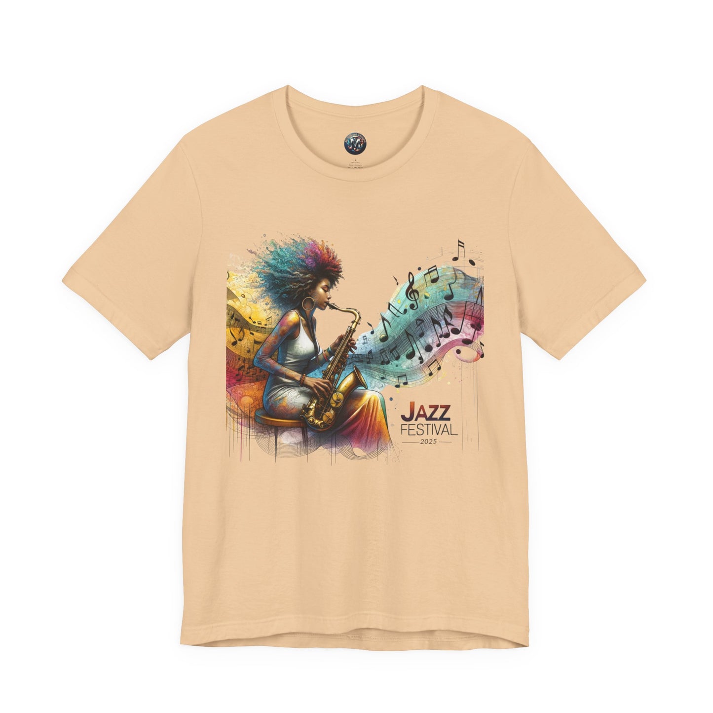 "Saxy Lady" Jazz Festival 2025 - Short Sleeve Tee - Both Sides Printed