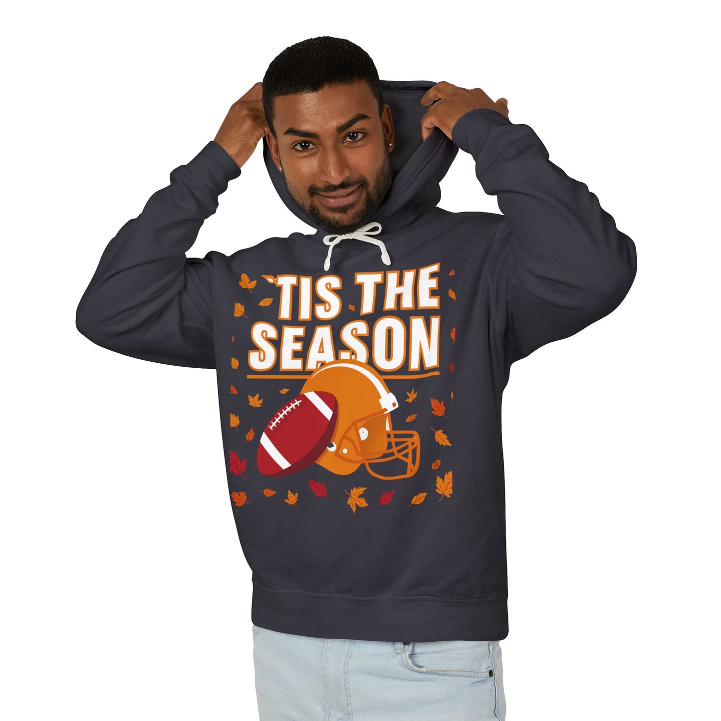 Tis The Season Apparel Fall Football Sweatshirt, Cozy Autumn Hoodie, Unisex Hooded Sweatshirt, Perfect for Game Day