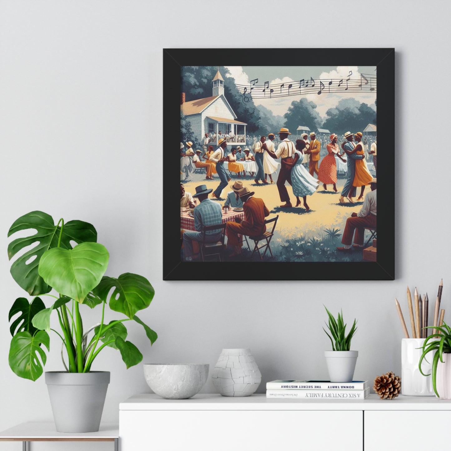 1, 2, Step - Unique Wall Art - Framed Vertical Poster