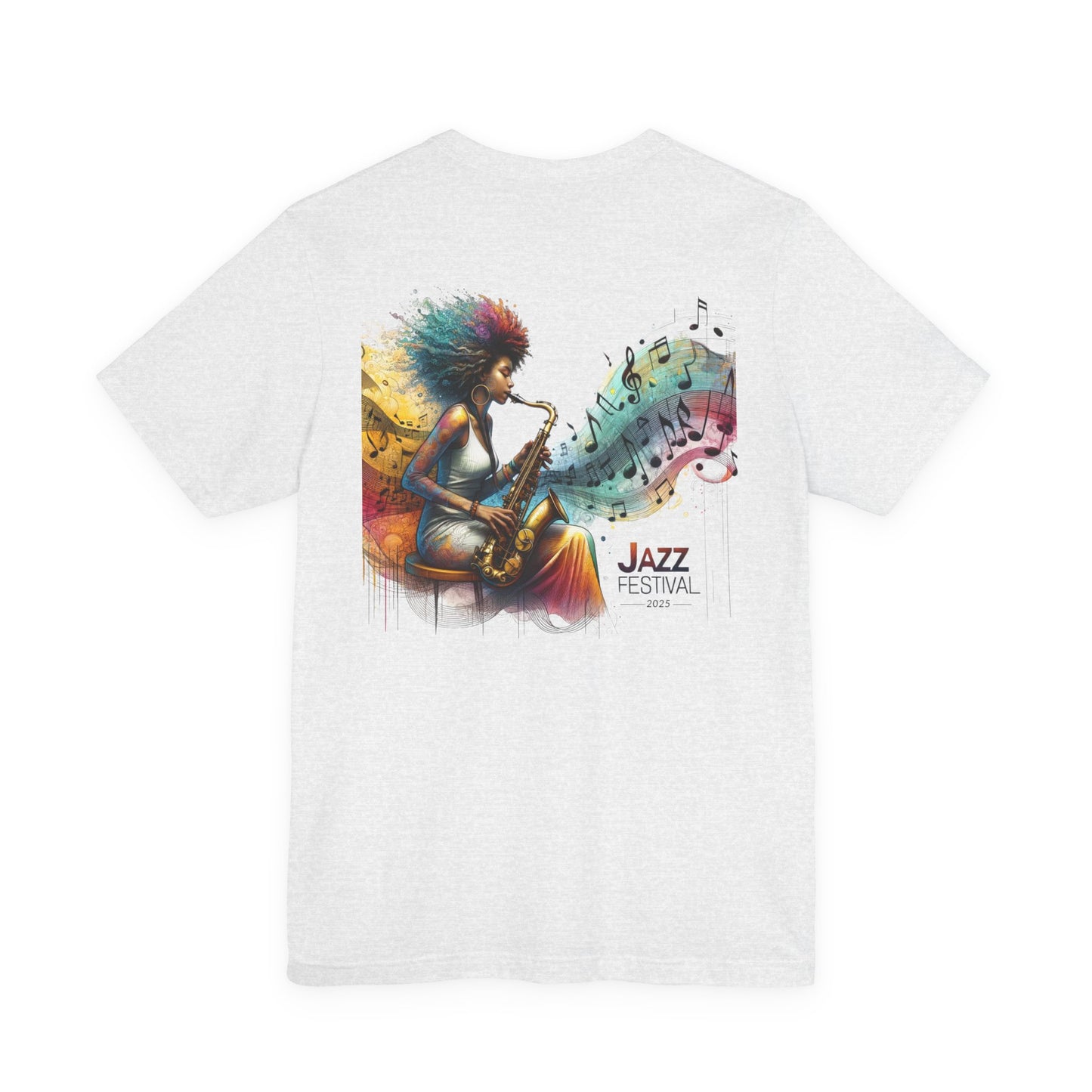 "Saxy Lady" Jazz Festival 2025 - Short Sleeve Tee - Both Sides Printed
