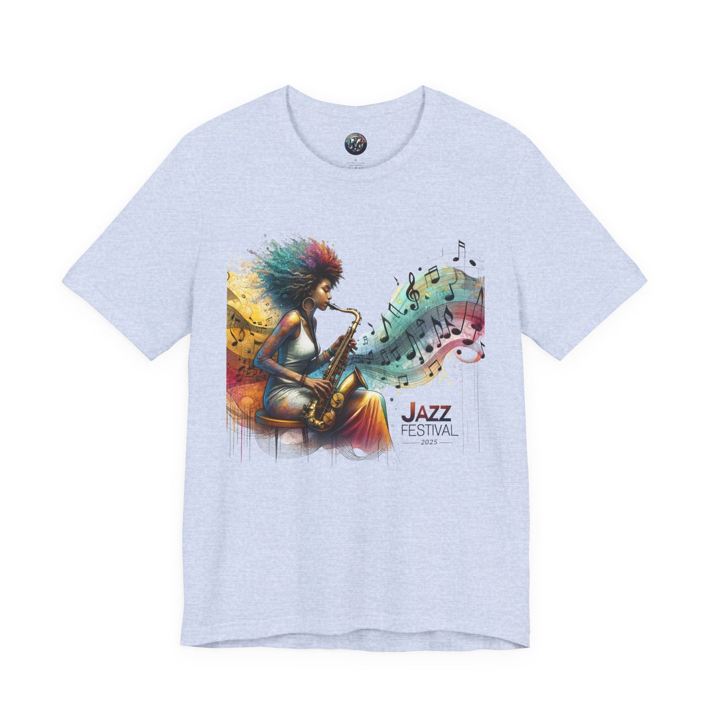 "Saxy Lady" Jazz Festival 2025 - Short Sleeve Tee - Both Sides Printed
