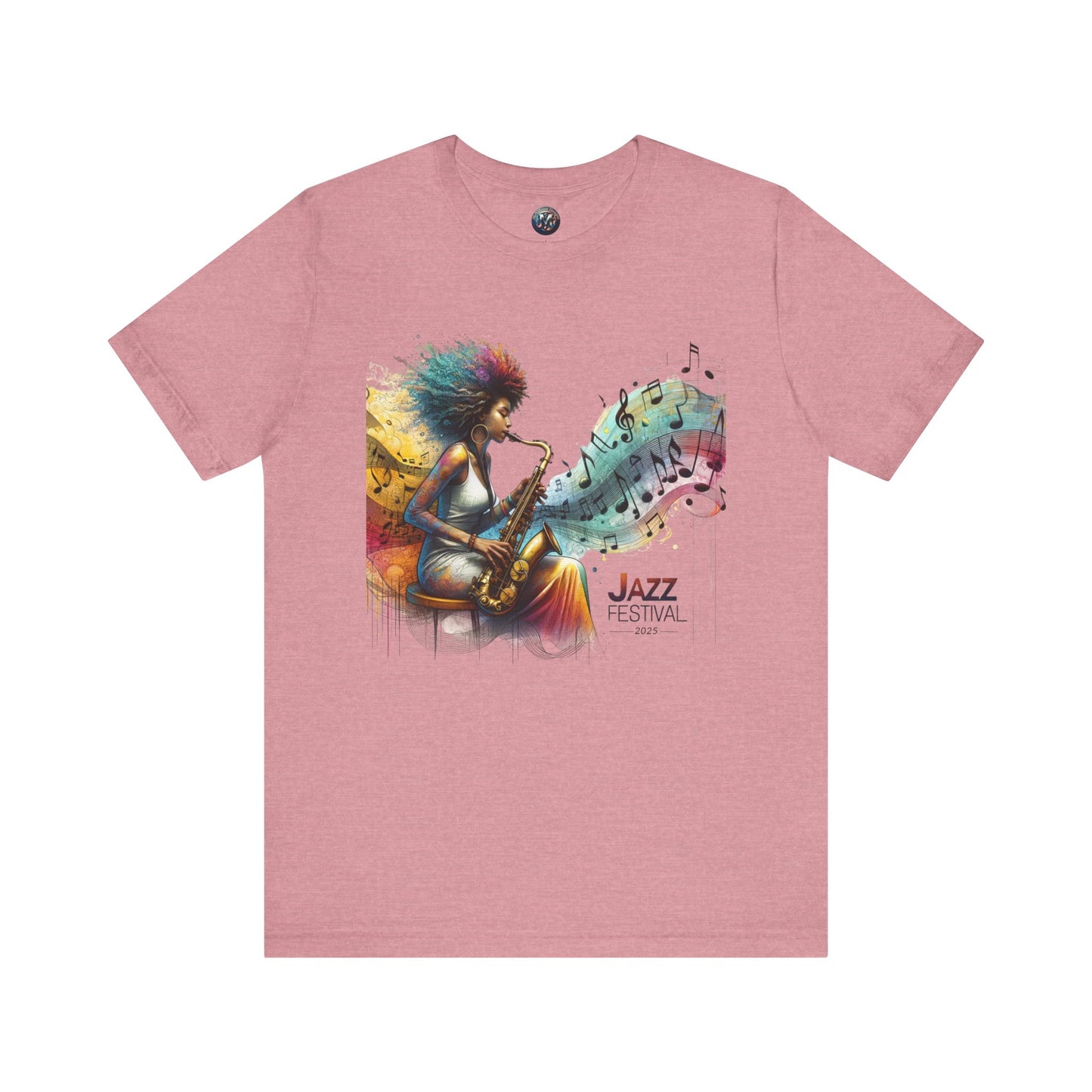 "Saxy Lady" Jazz Festival 2025 - Short Sleeve Tee - Both Sides Printed
