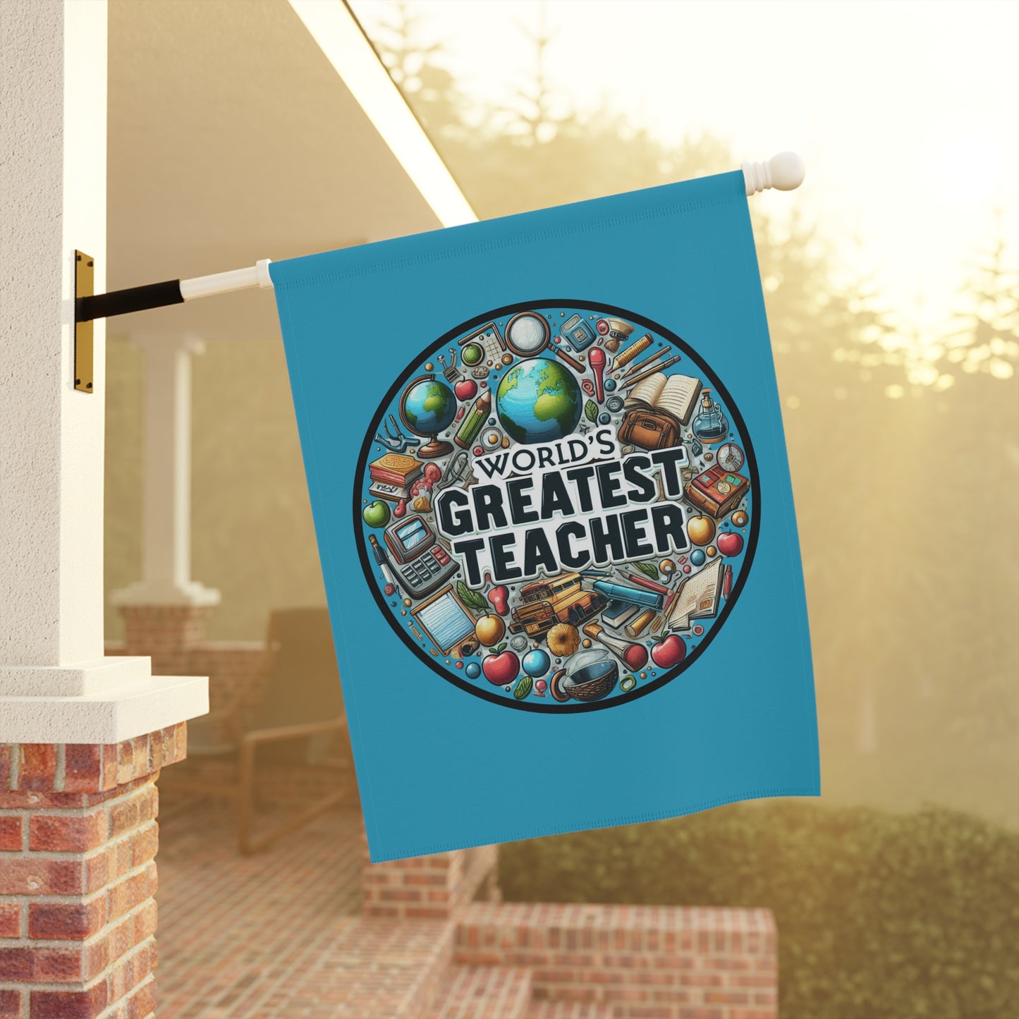 World's Greatest Teacher - Garden & House Banner (G3)