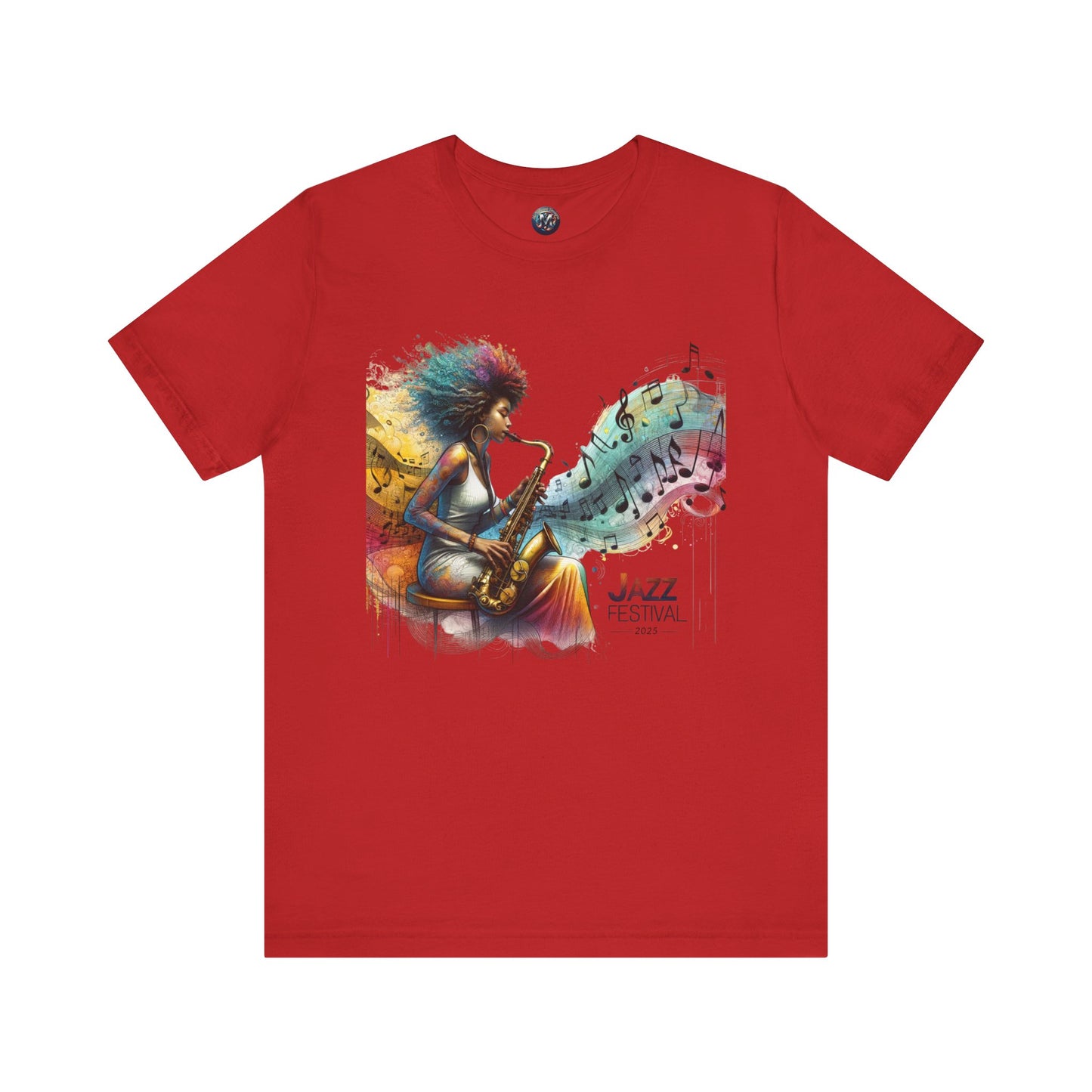 "Saxy Lady" Jazz Festival 2025 - Short Sleeve Tee - Both Sides Printed