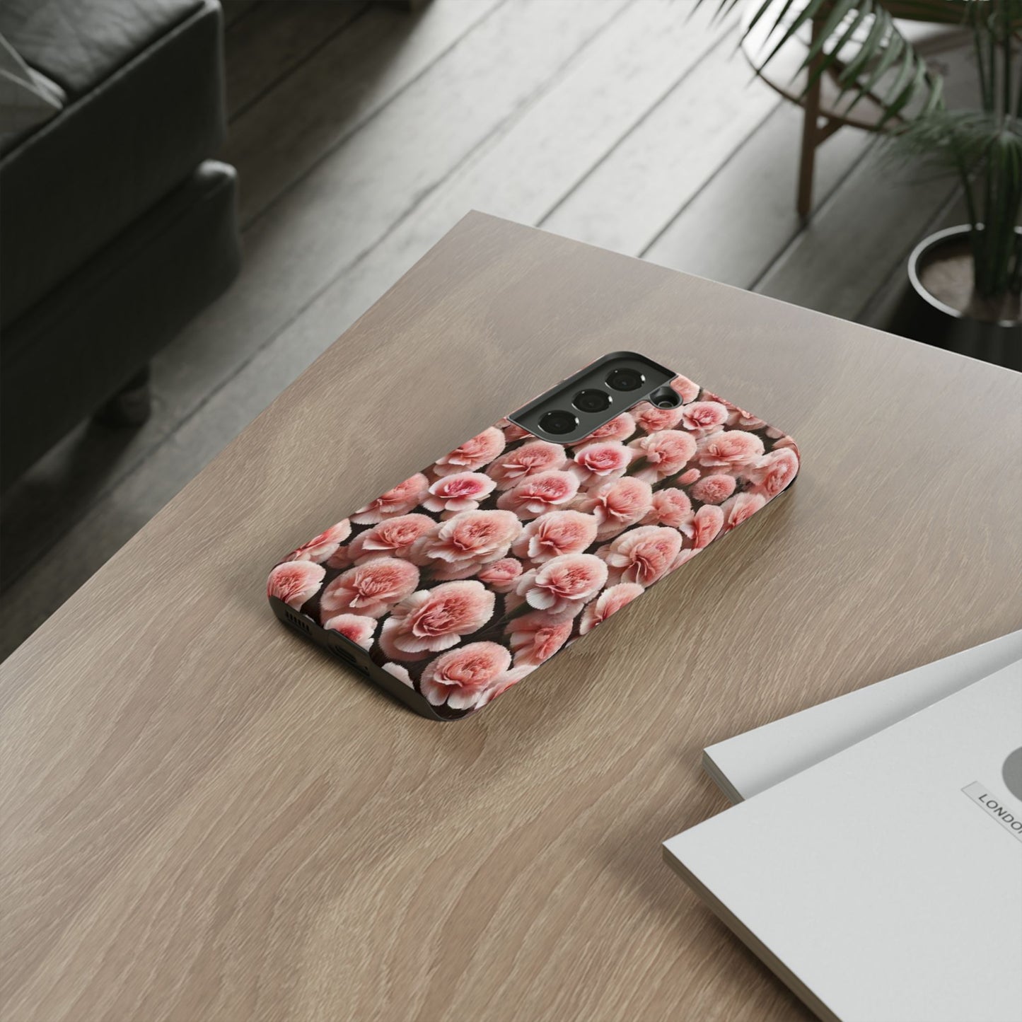 Pink Carnations - Durable Tough Phone Cases